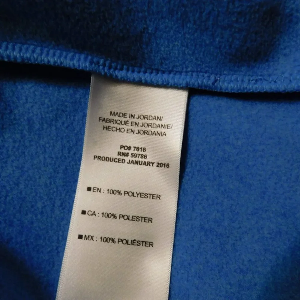 PONY Fleece Jacket Turquoise and Black Size Small NWT